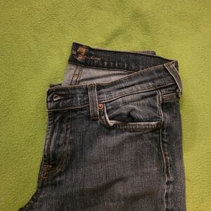 Seven7 Women's Dark Blue Boot Cut Jeans